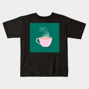 Copy of CupOfChai Green Kids T-Shirt